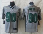 Nike New Philadelphia Eagles #90 Smith Grey Jerseys(Vapor Elite)