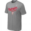 Nike MLB Washington Nationals 2014 Home Practice T-Shirt - Light Grey