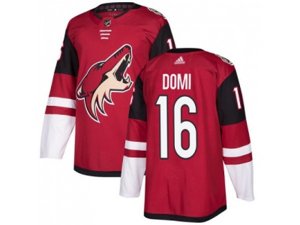 Youth Adidas Phoenix Coyotes #16 Max Domi Maroon Home Authentic Stitched NHL Jersey