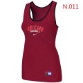 Nike Chicago Cubs Tri-Blend Racerback stretch Tank Top Red