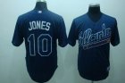 mlb atlanta braves #10 jones blue[cool base]