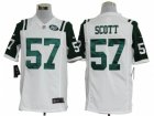 Nike NFL New York Jets #57 Bart Scott white Game Jerseys