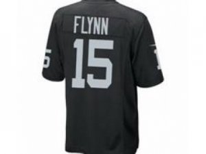 Nike NFL Oakland Raiders #15 Matt Flynn Black Jerseys(Game)