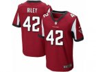 Mens Nike Atlanta Falcons #42 Duke Riley Elite Red Team Color NFL Jersey