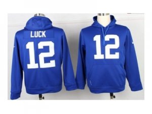 Nike jerseys indianapolis colts #12 luck blue[pullover hooded sweatshirt]