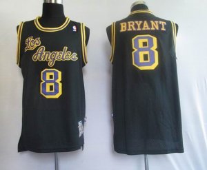 nba los angeles lakers #8 bryant m&n black[purple number]