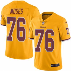 Mens Nike Washington Redskins #76 Morgan Moses Limited Gold Rush NFL Jersey