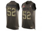 Mens Nike San Francisco 49ers #52 Ahkello Witherspoon Limited Green Salute to Service Tank Top NFL Jersey