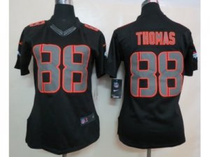 Nike Women NFL Denver Broncos #88 Demaryius Thomas Black Jerseys(Impact Limited)