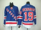 nhl new york rangers #19 gomez lt.blue