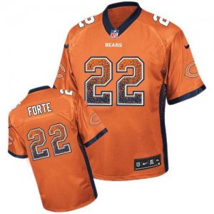 Nike Chicago Bears #22 Matt Forte Orange Jersey(Elite Drift Fashion)