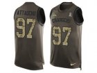 Nike Los Angeles Chargers #97 Jeremiah Attaochu Limited Green Salute to Service Tank Top NFL Jersey