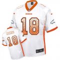 Nike Denver Broncos #18 Peyton Manning White Men Stitched NFL Elite Drift Fashion Jersey