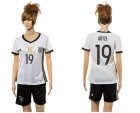 Women Germany #19 Gotze White Home Soccer Country Jersey