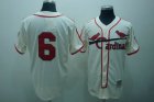 mlb st.louis cardinals #6 musial m&n cream