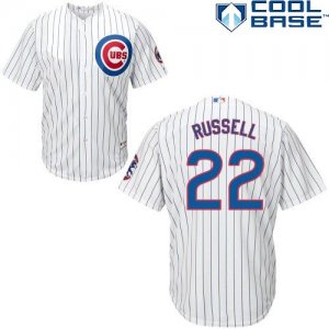 mlb jerseys chicago cubs #22 RUSSELL white(blue strip)[lester]