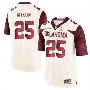 Oklahoma Sooners #25 Joe Mixon White 47 Game Winning Streak College Football Jersey