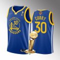 Warriors# 30 Stephen Curry Royal Nike 2022 Finals Champions Swingman Jersey