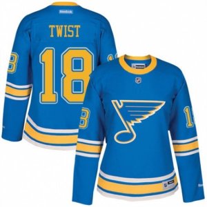 Womens Reebok St. Louis Blues #18 Tony Twist Authentic Blue 2017 Winter Classic NHL Jersey