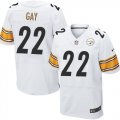 Nike Pittsburgh Steelers #22 William Gay white Jerseys(Elite)