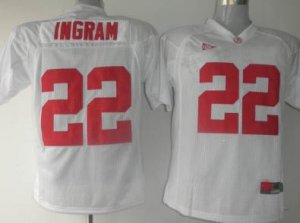 ncaa Alabama Crimson Tide #22 Ingram White