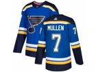 Men Adidas St. Louis Blues #7 Joe Mullen Blue Home Authentic Stitched NHL Jersey