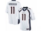 Mens Nike Denver Broncos #11 Carlos Henderson Limited White NFL Jersey