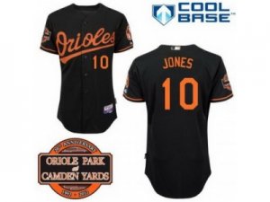 mlb Baltimore Orioles #10 Adam Jones Black Cool Base[20th Anniversary Patch]