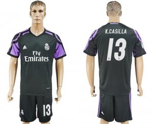 Real Madrid #13 K.Casilla Sec Away Soccer Club Jersey