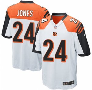 Men\'s Nike Cincinnati Bengals #24 Adam Jones Game White NFL Jersey