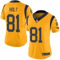 Women's Nike Los Angeles Rams #81 Torry Holt Limited Gold Rush NFL Jersey