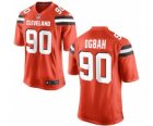 Men's Nike Cleveland Browns #90 Emmanuel Ogbah Game Orange Alternate NFL Jersey