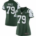 Women's Nike New York Jets #79 Brent Qvale Limited Green Team Color NFL Jersey