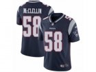 Mens Nike New England Patriots #58 Shea McClellin Vapor Untouchable Limited Navy Blue Team Color NFL Jersey