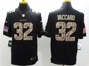 Nike New Orleans Saints #32 vaccaro Black Salute to Service Jerseys(Limited)