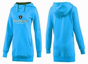 Women Oakland Raiders Logo Pullover Hoodie-005