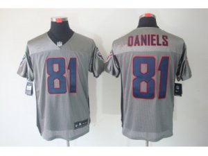 Nike NFL houston texans #81 daniels grey jerseys[Elite shadow]