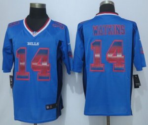 2015 New Nike Buffalo Bills #14 Watkins Blue Strobe Jerseys(Limited)