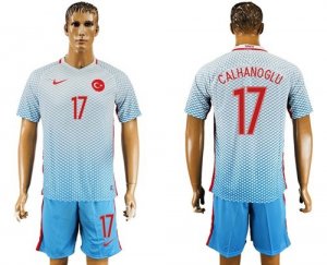 Turkey #17 Calhanoglu Away Soccer Country Jersey