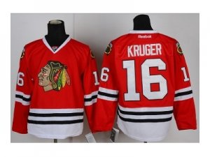 nhl jerseys chicago blackhawks #16 kruger red[kruger]