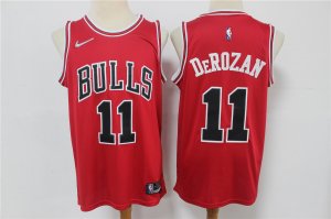 Bulls #11 DeMar DeRozan Red Nike Diamond 75th Anniversary Swingman Jersey