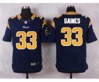 Nike NFL st. louis rams #33 gaines blue jerseys[Elite]