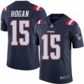 Youth Nike New England Patriots #15 Chris Hogan Limited Navy Blue Rush NFL Jersey