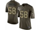 Nike San Francisco 49ers #58 Elvis Dumervil Limited Green Salute to Service NFL Jersey