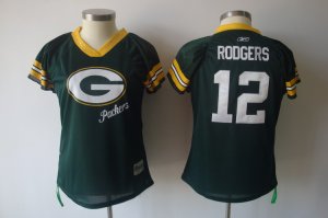 2011 Women\'s Field Flirt Fashion nfl green bay packers #12 rodgers green