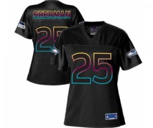 Nike women jerseys seattle seahawks #25 sherman black[nike fashion]