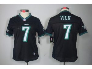 Nike Women Philadelphia Eagles #7 Michael Vick black Jerseys