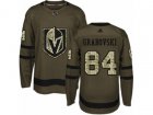 Adidas Vegas Golden Knights #84 Mikhail Grabovski Authentic Green Salute to Service NHL Jersey