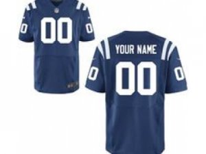 Men\'s Nike Indianapolis Colts Customized Elite Team Color Jerseys