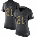 Women's Nike Atlanta Falcons #21 Desmond Trufant Limited Black 2016 Salute to Service NFL Jersey